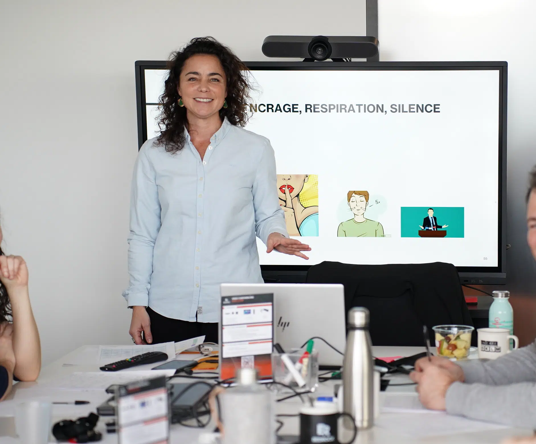 Présentation formation sur écran